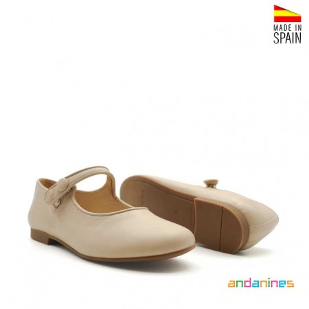 Zapatos beige niña Andanines