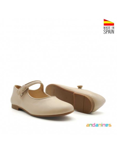 Zapatos beige niña Andanines
