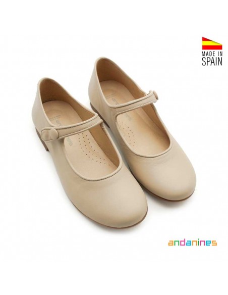 Merceditas lisas piel niña