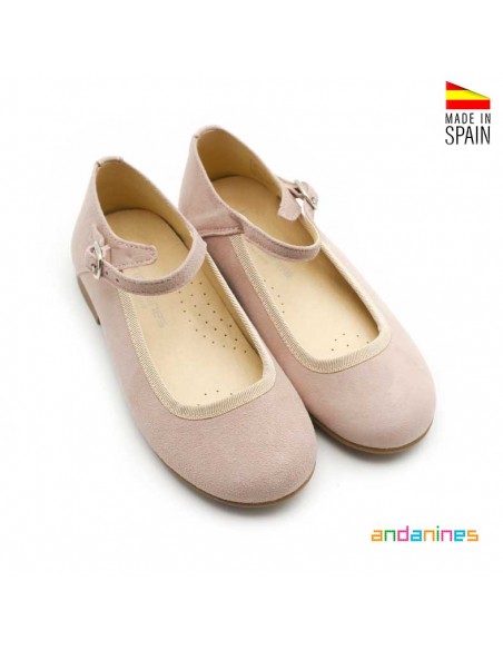 Merceditas suaves niña rosa