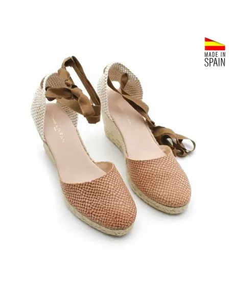 alpargatas serpiente cuña mujer