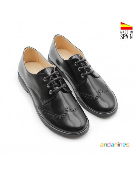 Blucher negro clásico