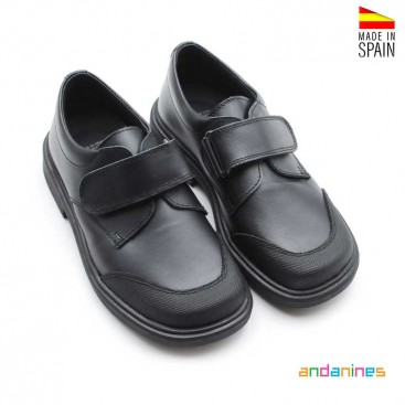 Zapatos escolares piel azul marino