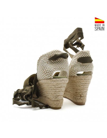 alpargatas serraje verde