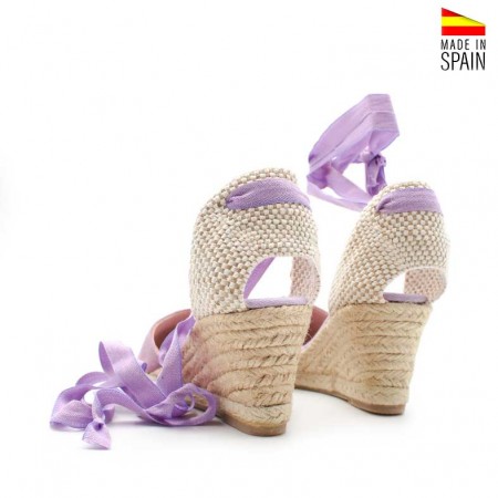 alpargatas cuna mujer lila