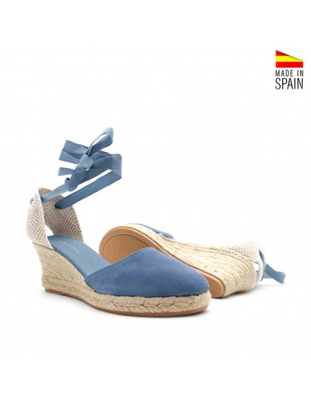 valencianas serraje azul