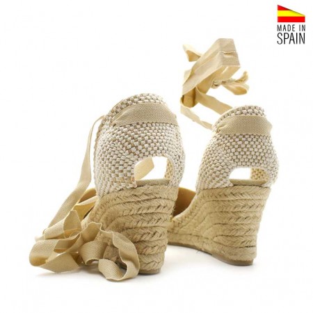 Alpargatas verdes con cuña