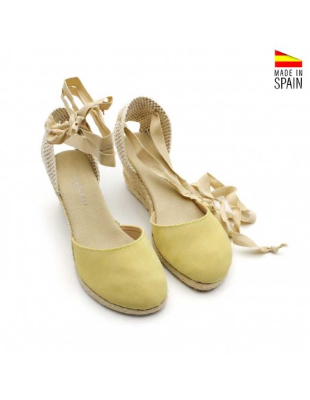 Alpargatas piel cintas