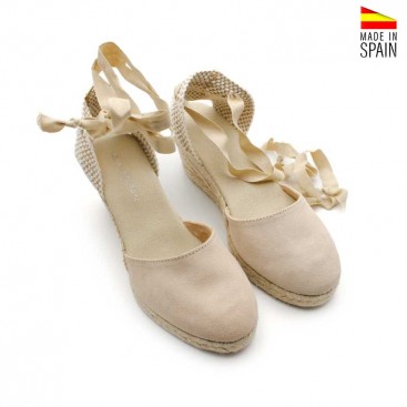 Alpargatas de esparto con cintas