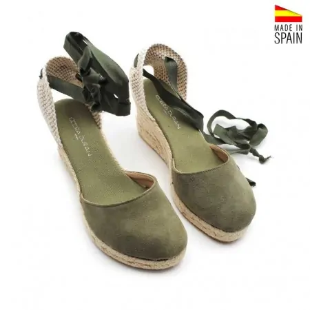 Cuñas piel mujer verano