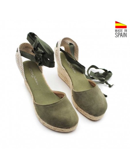Cuñas piel mujer verano
