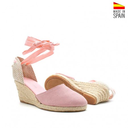 Alpargatas piel rosa