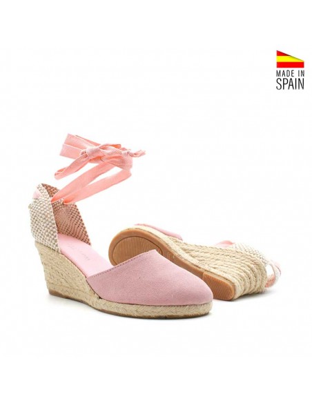 Alpargatas piel rosa