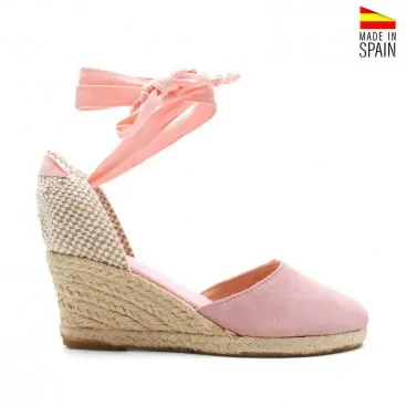 Alpargatas rosas mujer