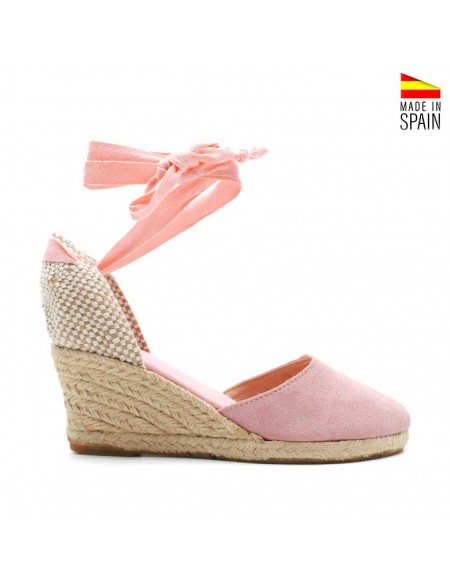 Alpargatas rosas mujer