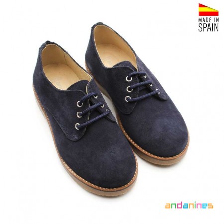 Zapatos Azul Marino Cordones