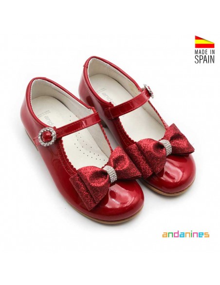 Zapatos Fiesta Niña Rojos