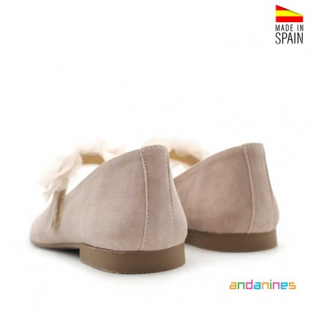 Zapatos niña comunión con flor
