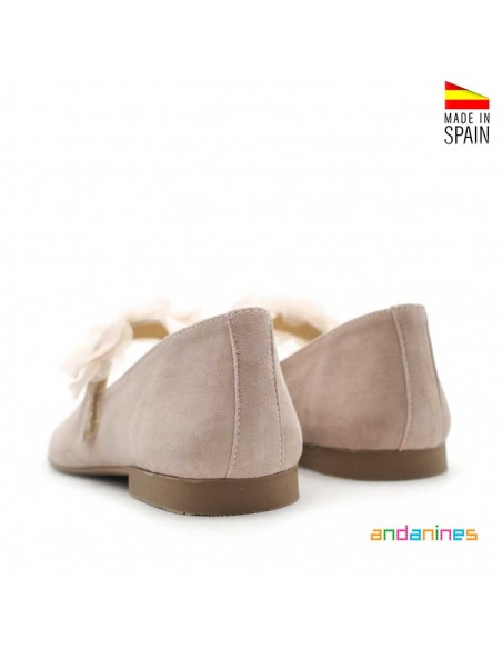 Zapatos niña comunión con flor