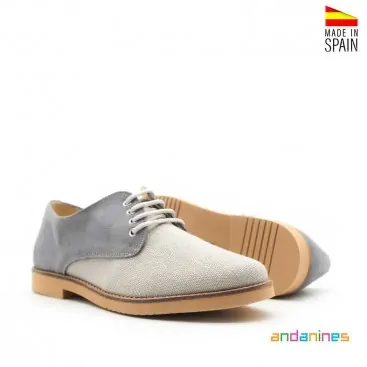 Zapatos Niño Lino Gris