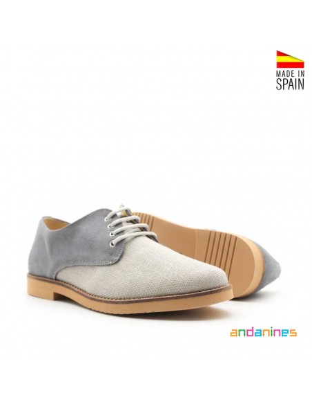 Zapatos Niño Lino Gris