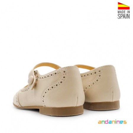 Merceditas piel beige