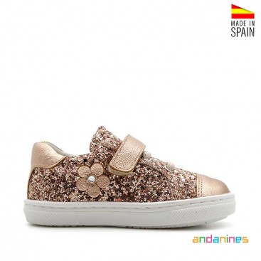 zapatillas purpurina niña