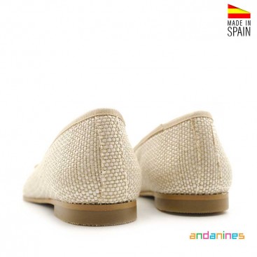 Zapatos niña rafia
