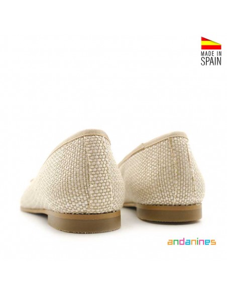 Zapatos niña rafia
