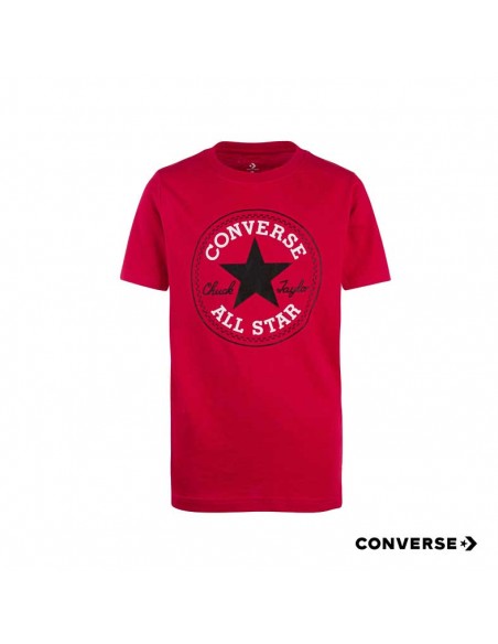 Camiseta roja Converse niño
