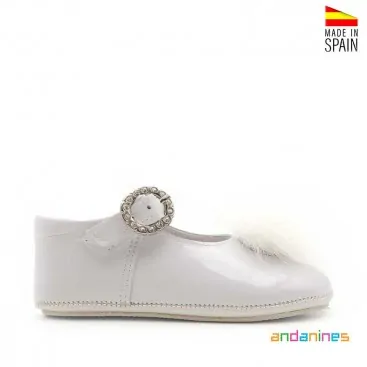 Zapatos blancos Andanines bebé