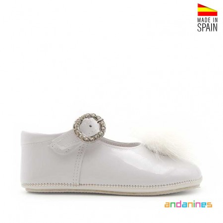 Zapatos blancos Andanines bebé