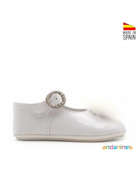 Zapatos blancos Andanines bebé