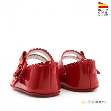 Zapatos charol rojo Andanines