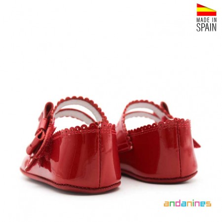 Zapatos charol rojo Andanines