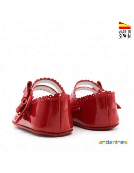 Zapatos charol rojo Andanines