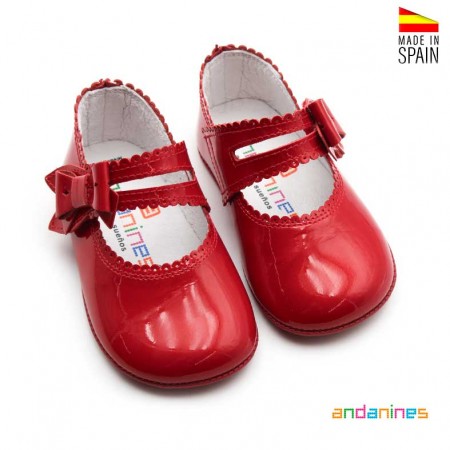 Zapatos bebé fiesta rojos