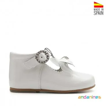 Zapato Blanco Evento Niña
