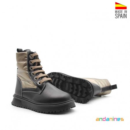 botines acolchados niña