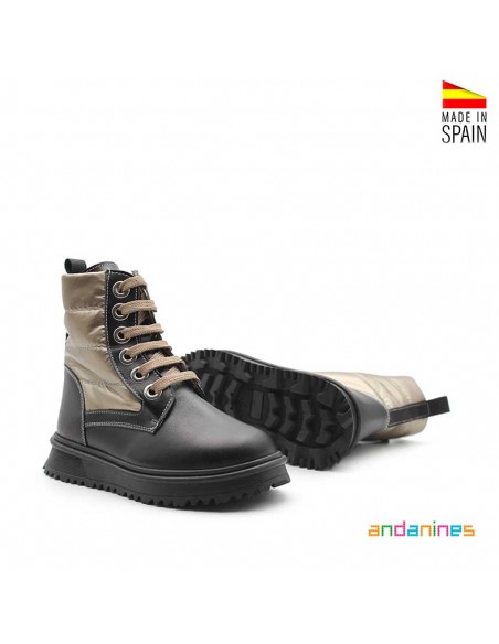 botines acolchados niña