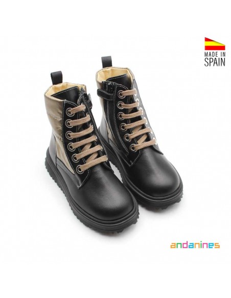 botines negros Andanines