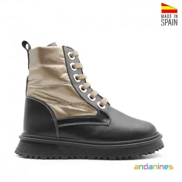 botines negros niña