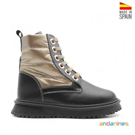 botines negros niña