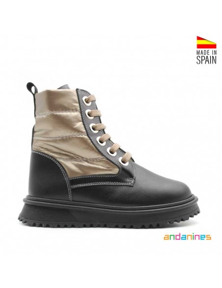 botines negros niña