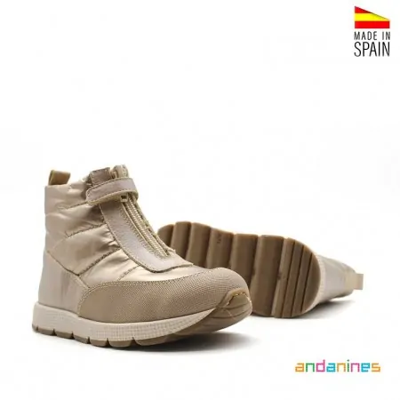 botines acolchados niña