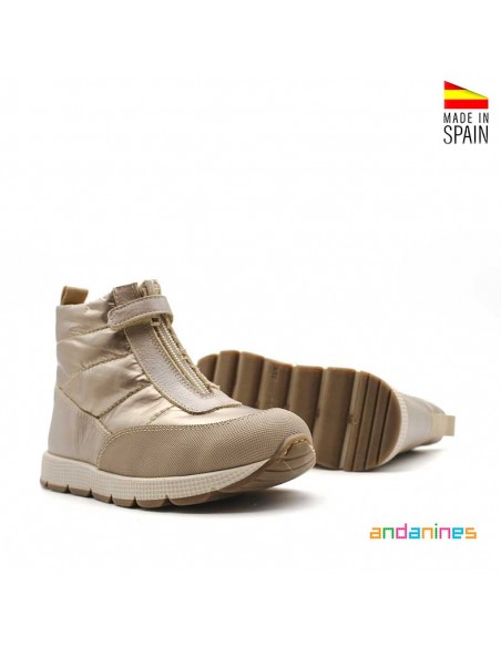 botines acolchados niña