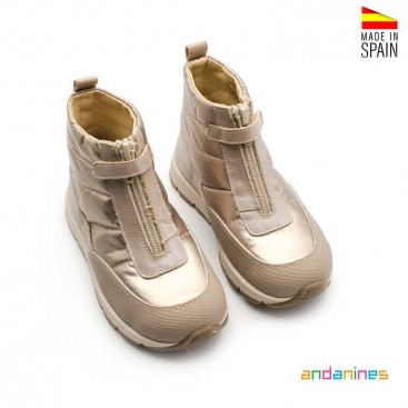 botines deportivos niña piel