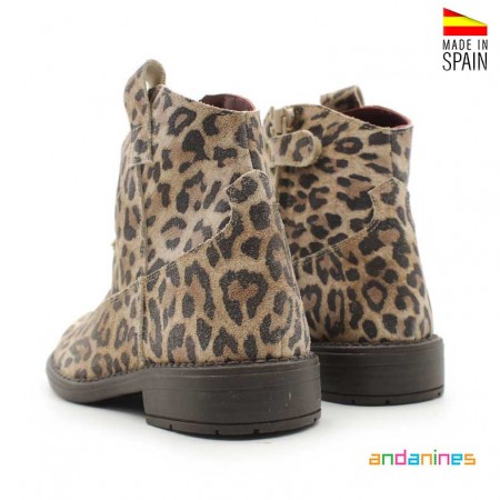 Botas Serraje Leopardo