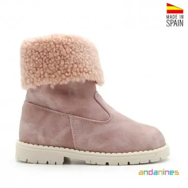 Botas borreguito rosa