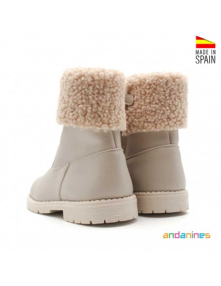 botas niña forradas borrego